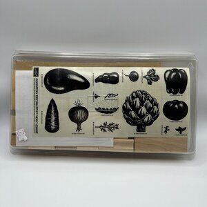 Definitely Decorative Very Veggie Stampin Up! Rubber Stamp Set - 1988 - Wood Mou